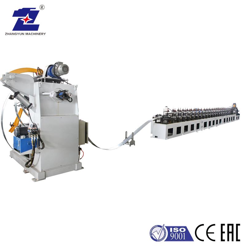 T shaped guide rail roll forming machine