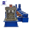Automatic Highway Guardrail Cold Roller Steel Roll Forming Machine With Punching Devices