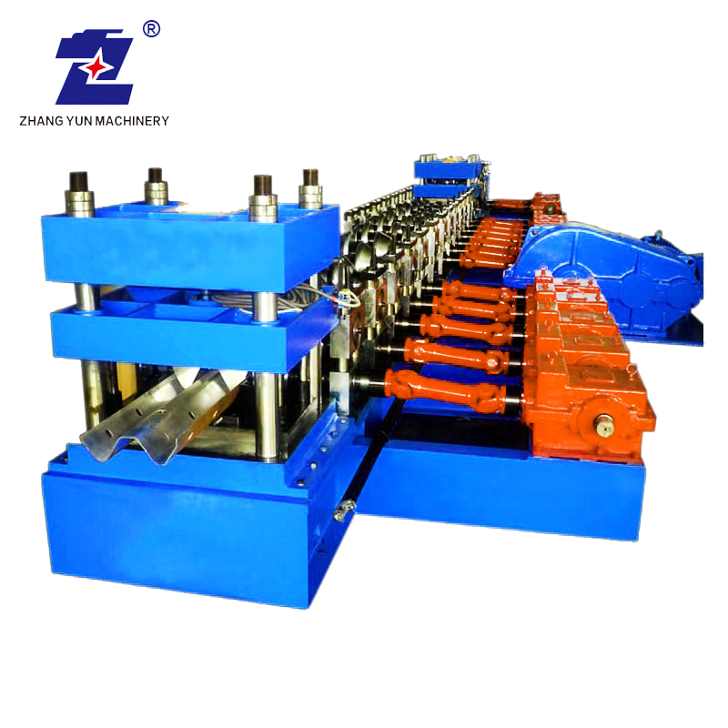 With Punching Devices Standard Size Highway Guardrail Galvanized Cold Roll Forming Machine 