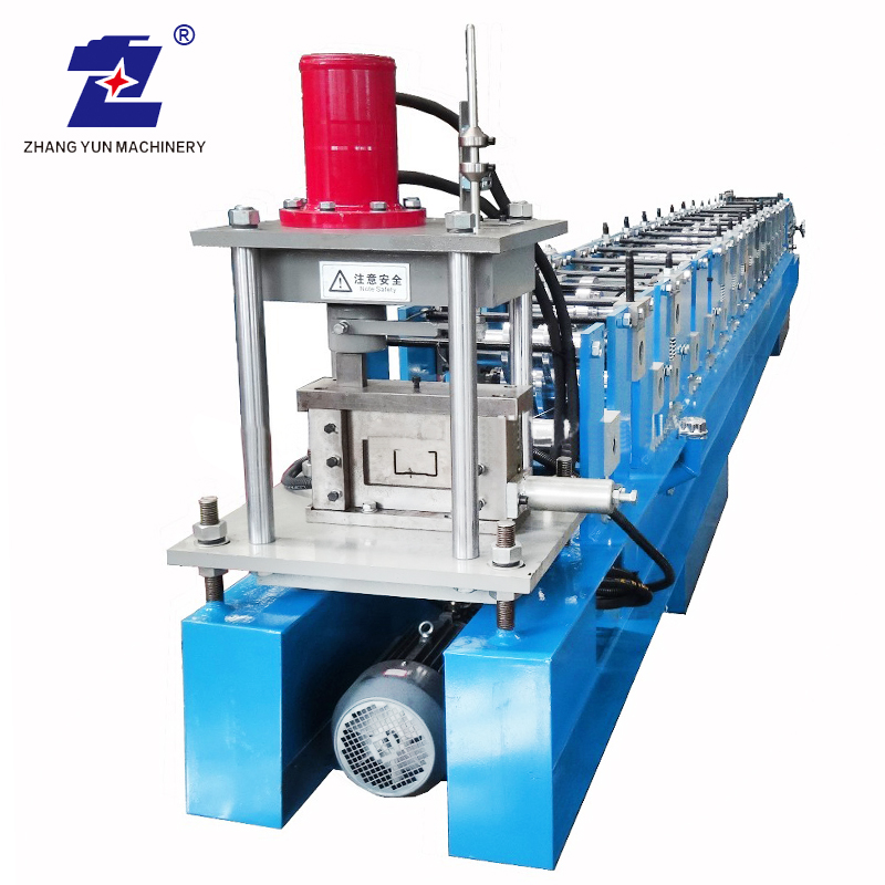 High Efficiency Cold Roll Forming Machine for Z/C Purlin With Gearbox Drive 